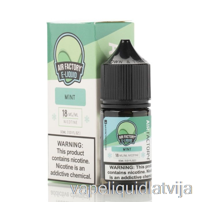 Piparmētra - Gaisa Rūpnīcas Sāls Eliquids - 30ml 18mg Vape šķidrums